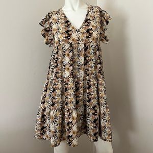 HERE / NOW floral tiered dress
